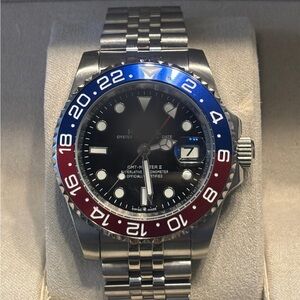Luxury Watch Pepsi black